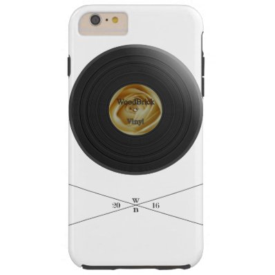 Rose Vinyl/disc imprint with white bloom label Tough iPhone 6 Plus Case