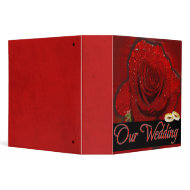 rose wedding binder binder