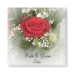 Rose Wedding Favor Magnet magnets