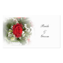 Rose Wedding Favor Tag business cards
