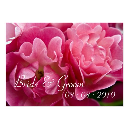 Rose :: Wedding Favor Tag Business Card Templates (front side)