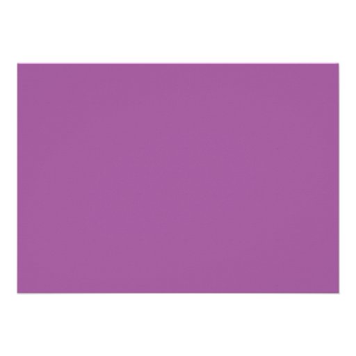 Rose Wedding Invitation - Purple Flowers