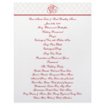 Rose Wedding Program Customized Letterhead