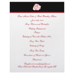 Rose Wedding Program Personalized Letterhead