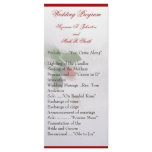 Rose Wedding Programs Rack Card Design