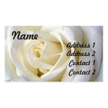 Rose White, Profile Card Business Card