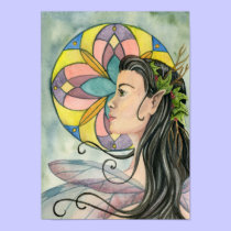 Rose Window Fairy Poster posters