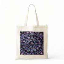 Rose Window Paris Canvas Bags