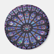 Rose Window Paris Magnets