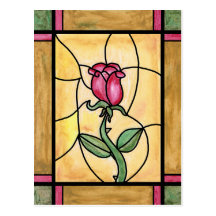 Rose Window Postcard
