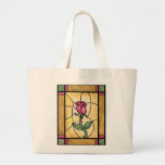 Rose Window Tote Canvas Bags