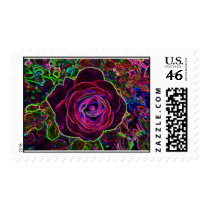 ROSE WITH A GLOW ON... postage by hunterseeker4 ROSE WITH A GLOW ON... postage