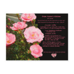 Rose with Chocolate Recipe Postcard Rose with Chocolate Recipe Postcard
