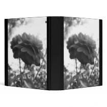 Rose with light 2 B&W Vinyl Binders