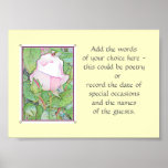 Rose & Words Poster