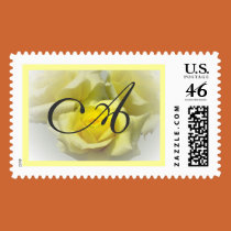 Rose, yellow stamp