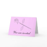 Rose, You are invited cards