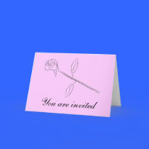 Rose, You are invited cards
