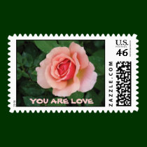 rose, YOU are LOVE - Customized - Customized postage by shelleygoldberg rose, YOU are LOVE - Customized - Customized postage