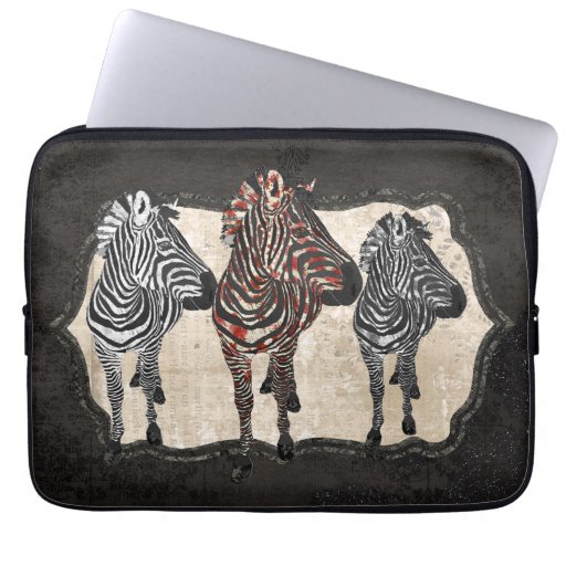 Rose Zebra Shadows  Computer Sleeve