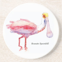 Roseate Spoonbill coaster coasters