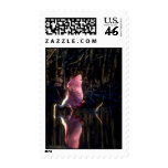 Roseate Spoonbill, fishing Postage