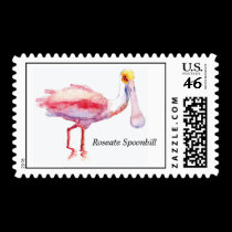 Roseate Spoonbill stamp stamps