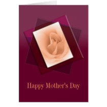 Rosebud Peach Mother's Day Card