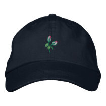 Rosebuds embroidered hats by ZazzleEmbroidery Rosebuds embroidered hats