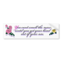 Rosebutt bumper sticker bumper stickers