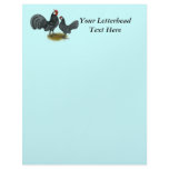Rosecomb Blue Bantams Letterhead Template