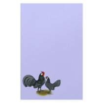 Rosecomb Blue Bantams Stationery Design