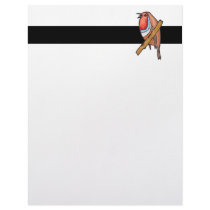 rosefinch bird letterhead design