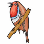 rosefinch bird photo sculptures