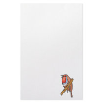 rosefinch bird personalized stationery