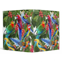 Rosella Parrots in Fig Tree Avery Binder