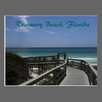 Rosemary Beach boardwalk view postcards