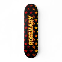 Rosemary skateboard fire and flames design