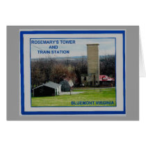 ROSEMARY'S TOWER & TRAIN STATION 2 cards by mrsheldo ROSEMARY'S TOWER & TRAIN STATION 2 cards