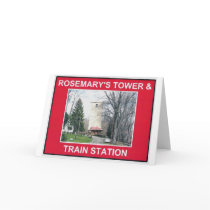 ROSEMARY'S TOWER & TRAIN STATION 2 cards by mrsheldo ROSEMARY'S TOWER & TRAIN STATION 2 cards