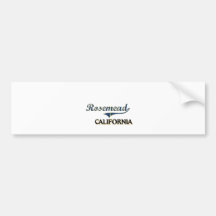 Rosemead California City Classic Bumper Stickers