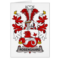 Rosengaard Family Crest cards