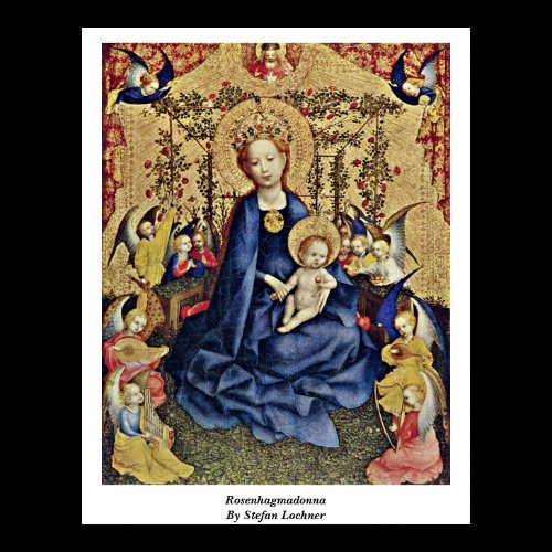 Rosenhagmadonna By Stefan Lochner Posters