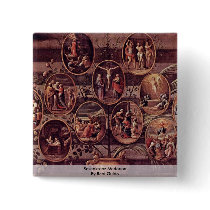 Rosenkranz Madonna  By Reni Guido Pinback Buttons
