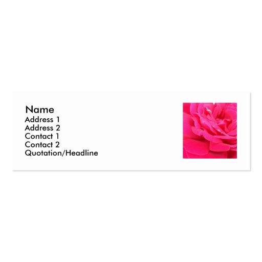 rosepetals business card template