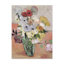 Roses and Anemones, 1890 Post Card