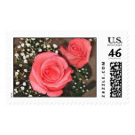 Roses and Baby's Breath postage