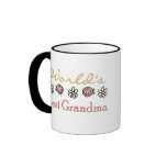 Roses and Daisies World's Best Grandma  mugs