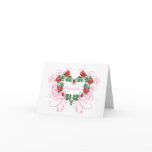 Roses and heart  Thank You cards
