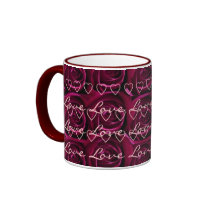 Roses and Hearts Mug by ggbythebay Roses and Hearts Mug